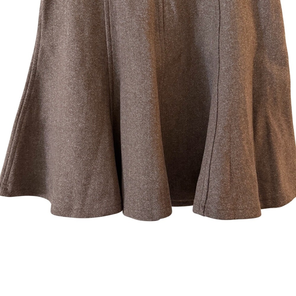 NWT OGL CashSoft High Waisted Flare Hem Mini Skirt Heather Brown small - Picture 11 of 13